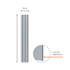 Painel Ripado Eva Laminado Autocolante 10cm Urban White | Val